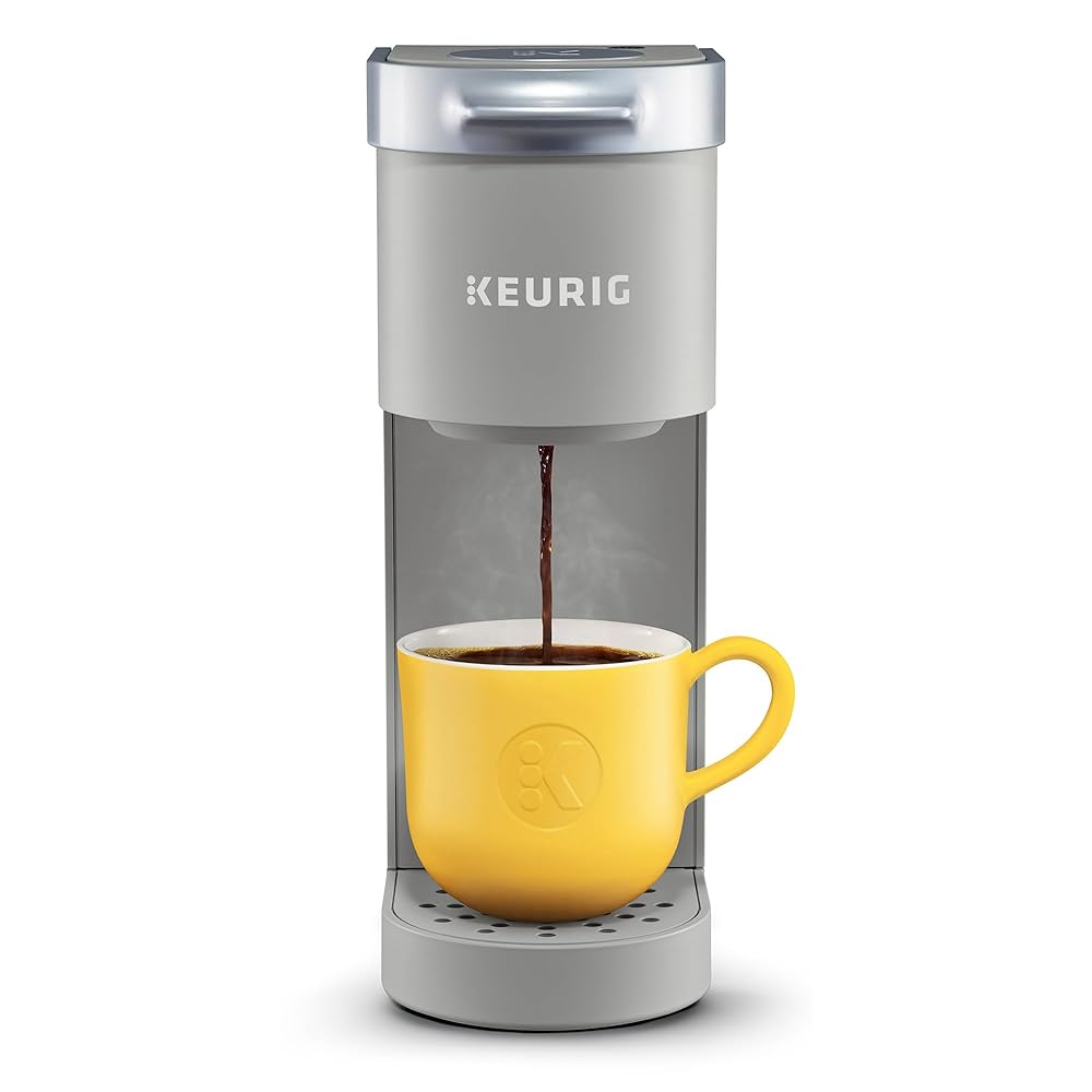 Keurig Ok-Mini Single Serve Espresso Maker for Ok-Cup Pods, 6 to 12 oz Brew Dimension, Wire Storage Included, Very best for Compact Areas, Studio Grey