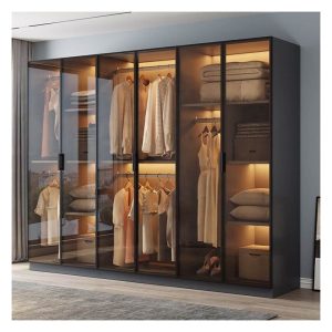 Newly Designed Compact 2-Door Wardrobe Cabinet for Youngsters – Fashionable Wall-Mounted Clothes Organizer