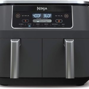 Ninja DZ201 Foodi 8-Quart 6-in-1 DualZone Air Fryer with Two Unbiased Baskets, Match Cook dinner, and Sensible End for Roasting, Broiling, Dehydrating, and Extra – Fast and Simple…