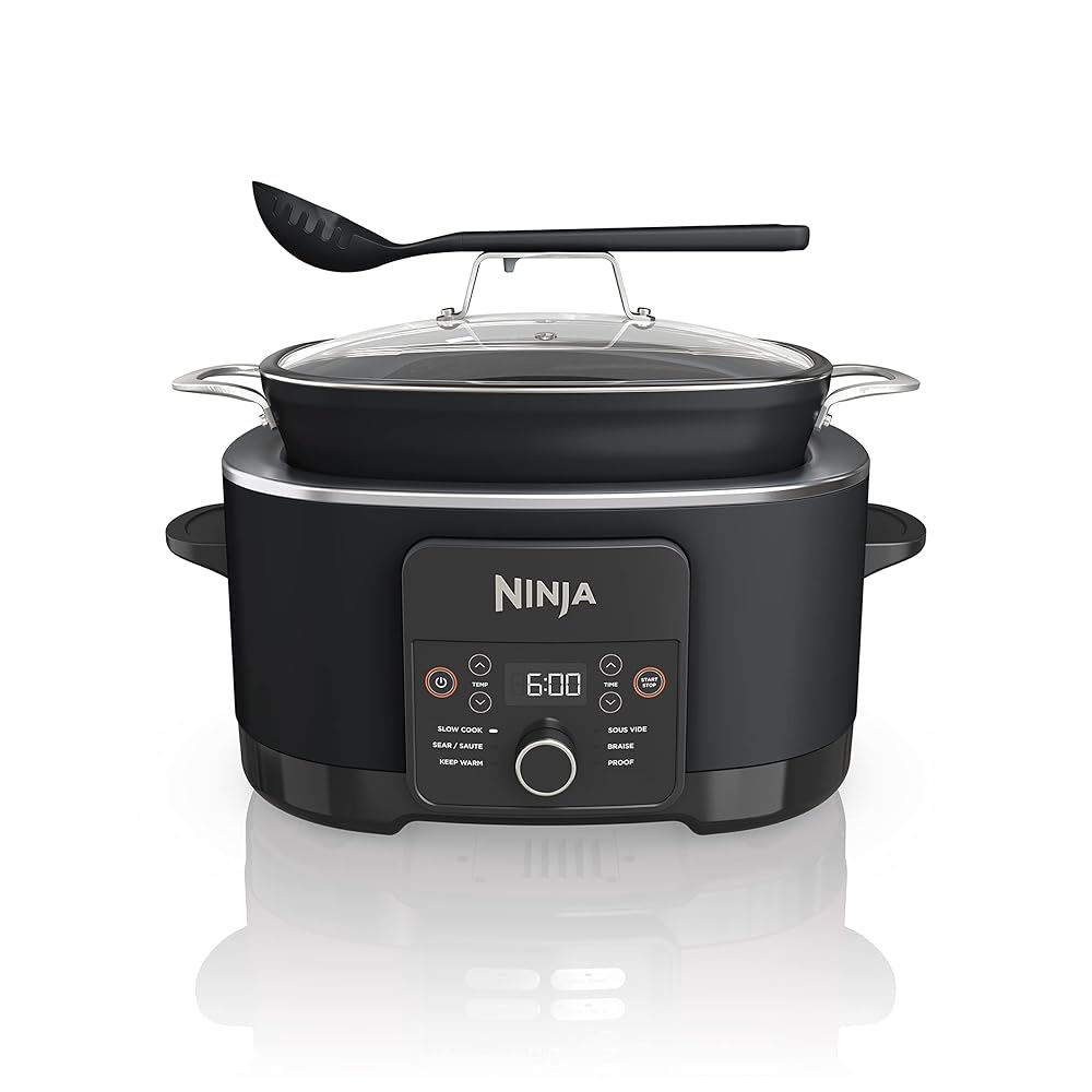 Ninja MC1010 Foodi PossibleCooker PLUS – 6-in-1 Multi-Cooker with Sous Vide & Proofing, 8.5 Quarts, Features as Gradual Cooker, Dutch Oven & Extra, Contains Glass Lid & Built-in…